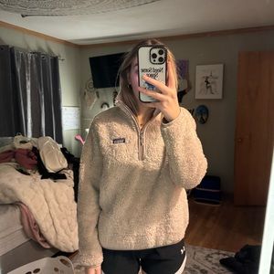 patagonia fuzzy quarter zip